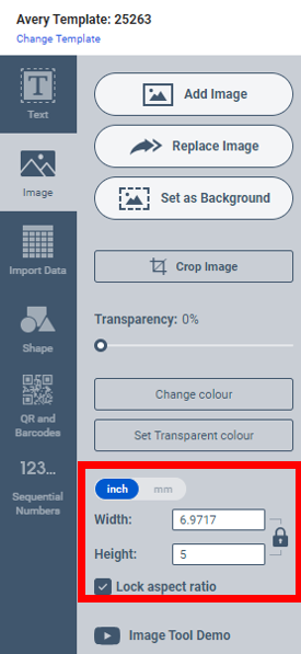 Lock Image Aspect Ratio