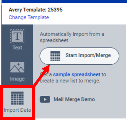 Import Data (Mail Merge)