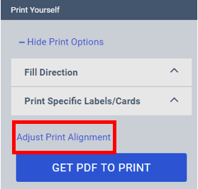 Adjust Print Alignment