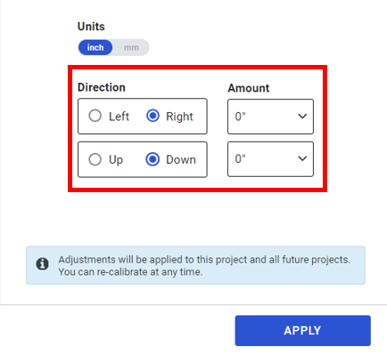 Shift Print Amount