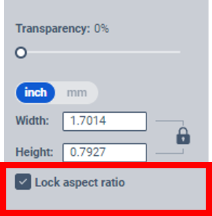 Lock Aspect Ratio